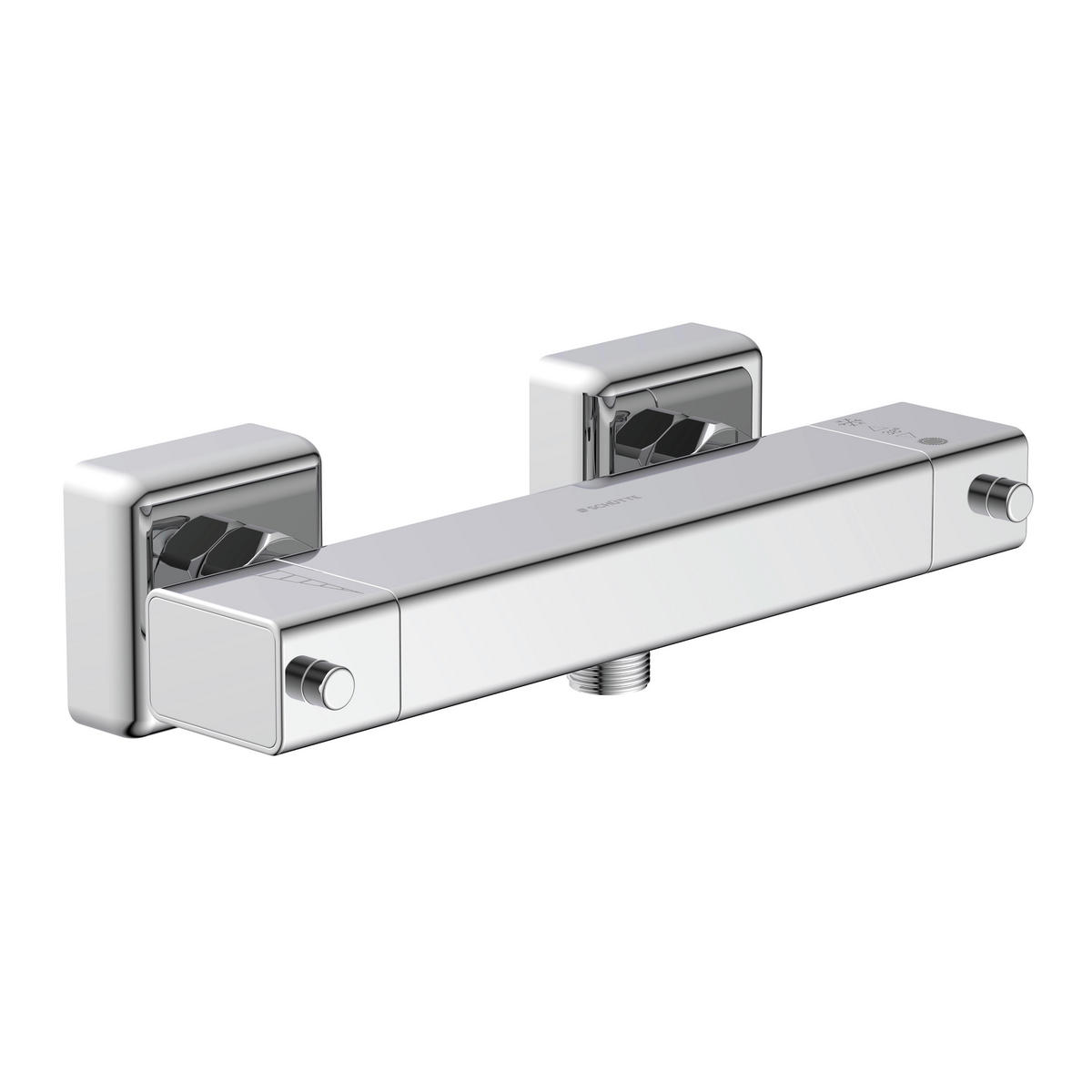 DUSCHARMATUR  - Chromfarben, Design, Metall (26,1/3,2/9,5cm) - Schütte