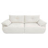 BIGSOFA  in Webstoff Creme  - Creme/Schwarz, KONVENTIONELL, Kunststoff/Textil (243/90,5/130cm) - Ambia Home