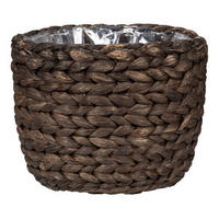 KVETNÍK prírodné materiály, 18/18/16 cm - hnedá, Natur, prírodné materiály (18/18/16cm)