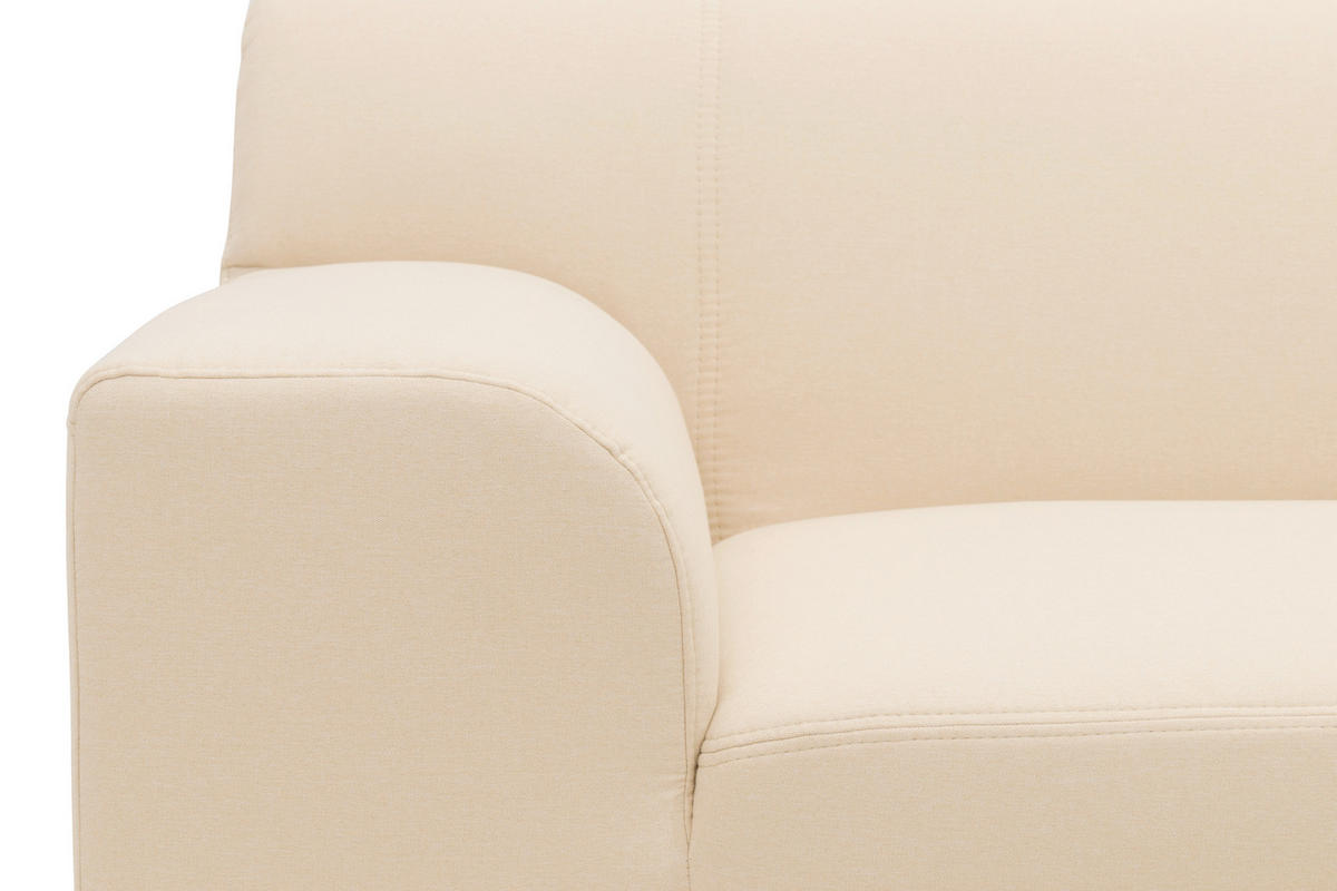 ECKSCHLAFSOFA TINOS Beige Webstoff  - Beige, Basics, Textil (273/157cm) - MID.YOU