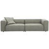 VIERSITZER-SOFA in Chenille Greige  - Greige/Schwarz, Design, Kunststoff/Textil (300/66/104cm) - W.Schillig