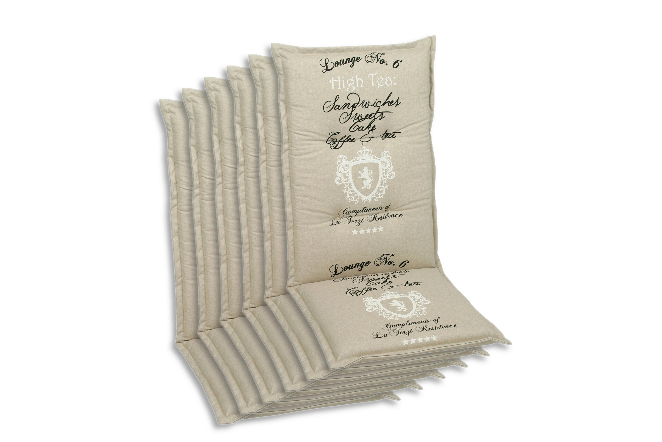 XXXLutz Sesselauflagenset Beige 50x7x120 cm