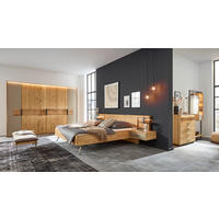 KLEIDERSCHRANK  in Braun, Wildeiche  - Wildeiche/Braun, Natur, Glas/Holz (299/225/57cm) - Valdera