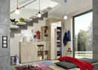 AUFSATZSCHRANK 30/40/40 cm  - Eichefarben/Alufarben, KONVENTIONELL, Kunststoff (30/40/40cm) - Xora