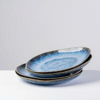 SPEISETELLERSET Blau 26/3 cm WILDE SCHLUCHT  - Blau, Basics, Keramik (26/3cm) - Gipfelstück