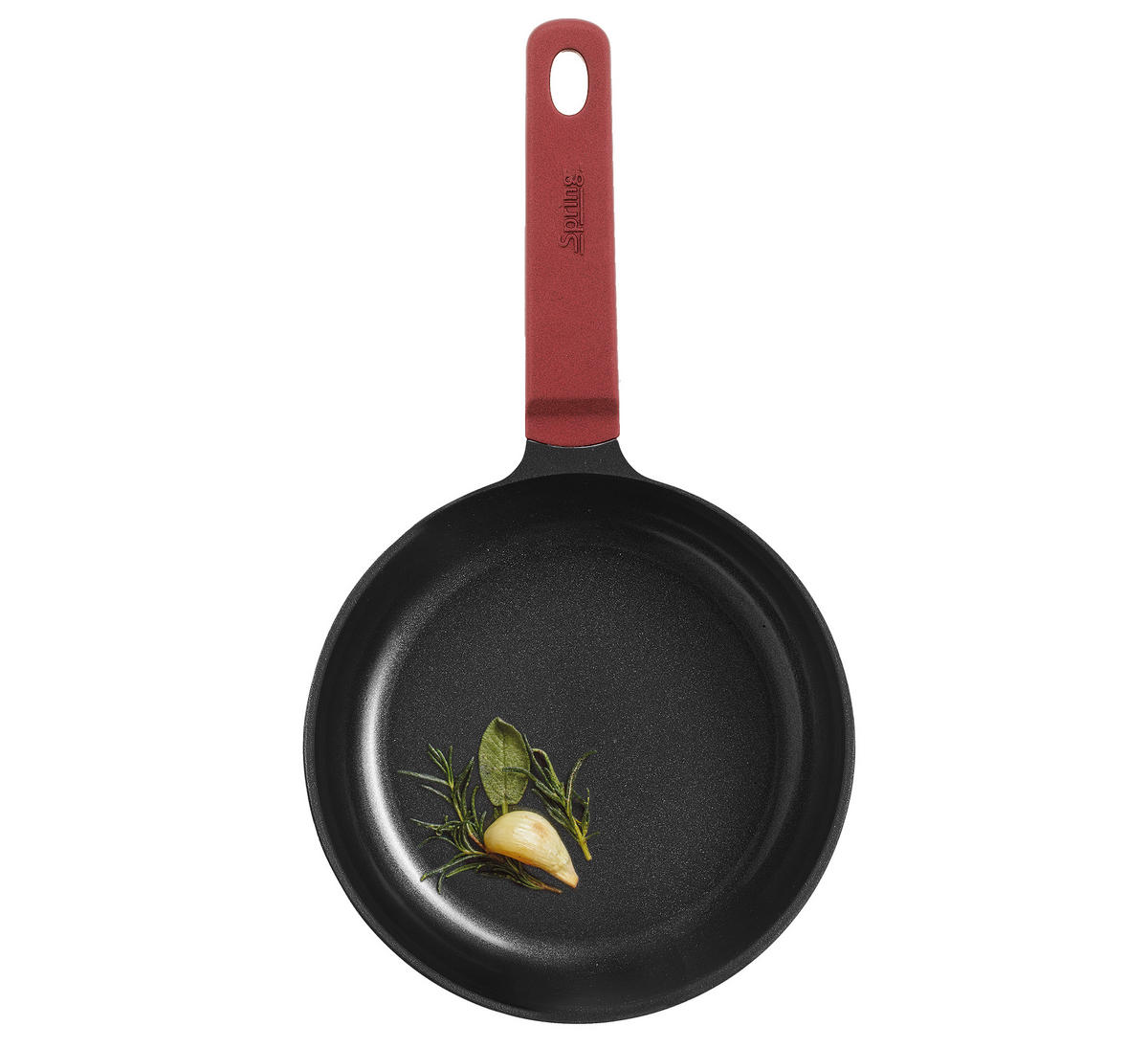 BRATPFANNE PURE Keramikbeschichtung  - Bordeaux, Basics, Kunststoff/Metall (16/3,1cm) - Spring