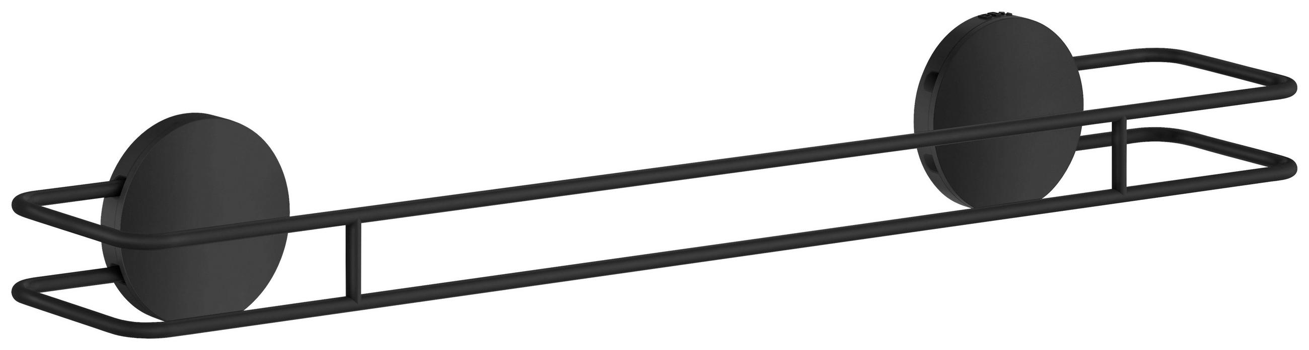 HANDTUCHSTANGE Schwarz  - Schwarz, Basics, Metall (50/5,5/6,5cm) - Smedbo