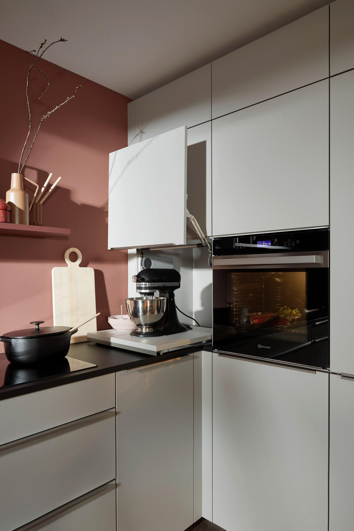 EINBAUKÜCHE PLUS  - Grau, Design, Holzwerkstoff - Nolte Küchen