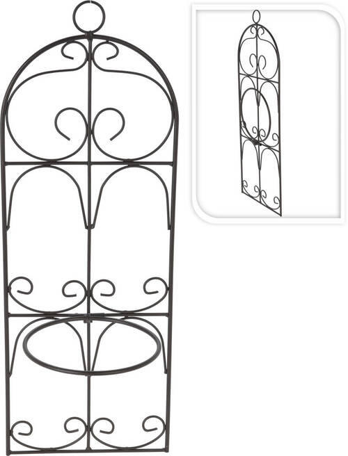 STOJAN NA KVĚTINY - černá, Design, kov (19/52/1cm)