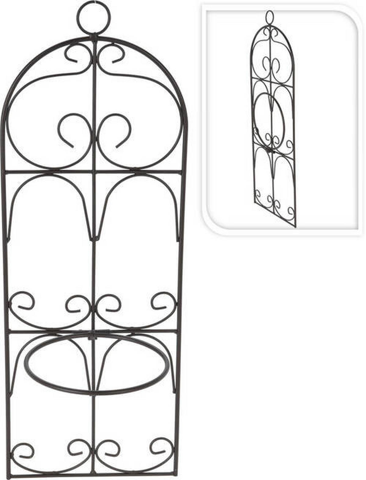STOJAN NA KVĚTINY - černá, Design, kov (19/52/1cm)
