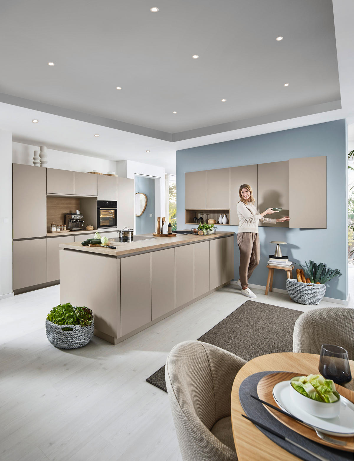 INBYGGNADSKÖK   - lavagrå, Design, trämaterial - Dieter Knoll