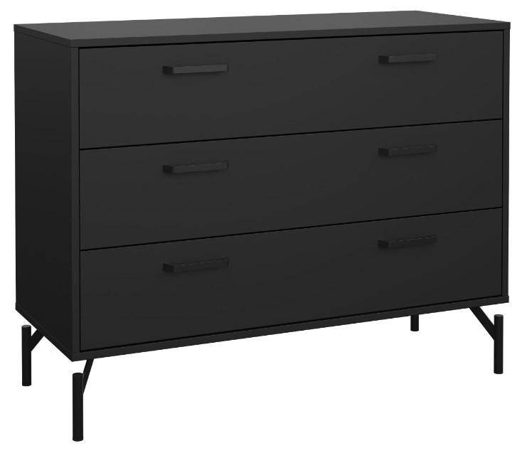 SIDEBOARD 98,7/76,6/39,8 cm  in Schwarz  - Schwarz, Design, Holzwerkstoff/Metall (98,7/76,6/39,8cm) - Best Price