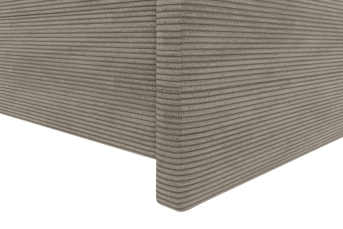 BOXSPRINGBETT 180/200 cm  in Graubraun  - Graubraun/Schwarz, Konventionell, Textil/Metall (180/200cm) - Carryhome