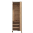 GARDEROBE 5-teilig  in 220/192,5/40 cm  - Kaschmir/Eiche Artisan, Basics, Glas/Holzwerkstoff (220/192,5/40cm) - Carryhome