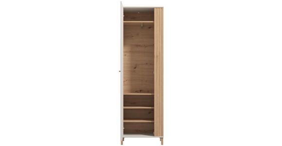 GARDEROBE 5-teilig  in 220/192,5/40 cm  - Kaschmir/Eiche Artisan, Basics, Glas/Holzwerkstoff (220/192,5/40cm) - Carryhome