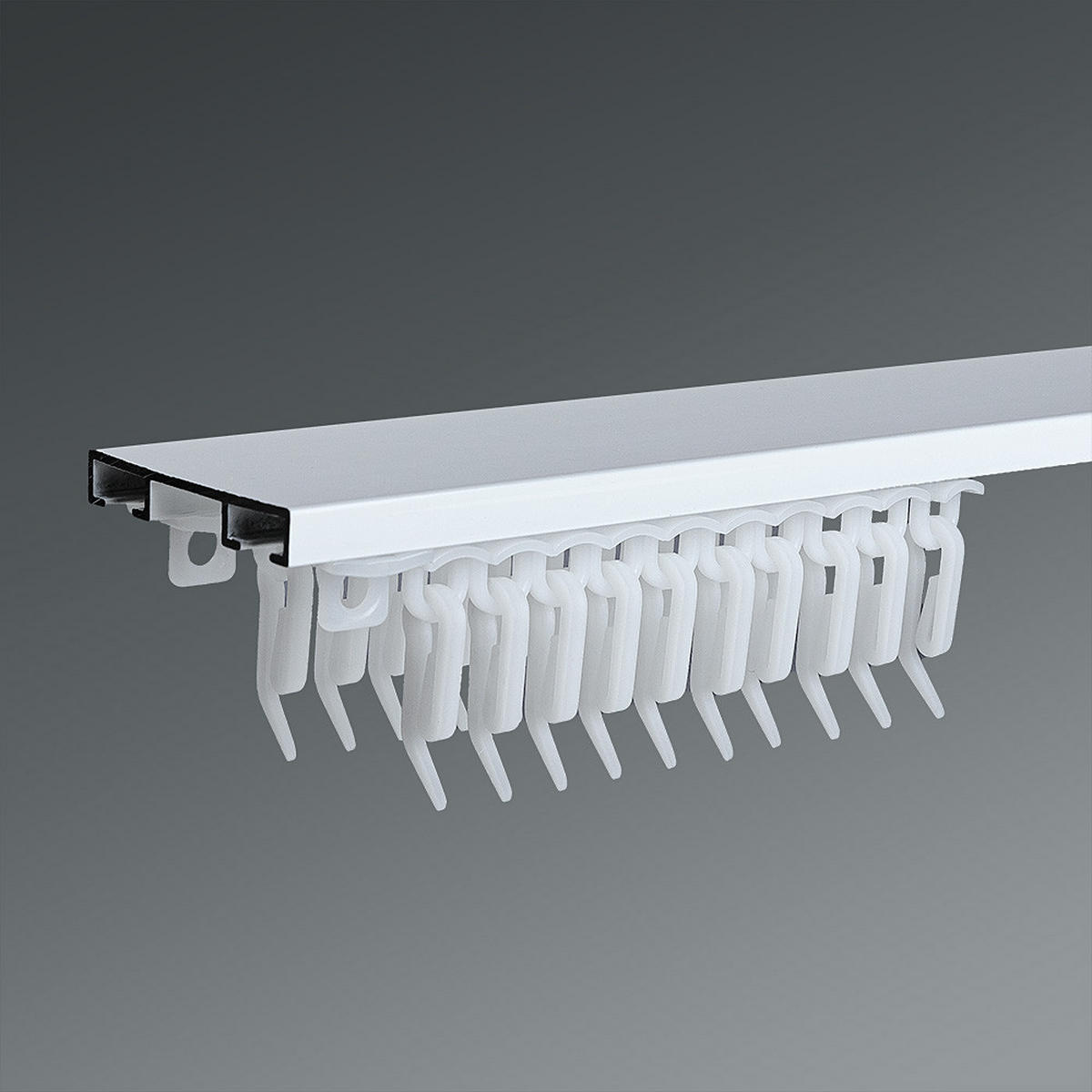 KLIZAČ bela, metal - bela, Osnovno, metal (200cm) - Homeware