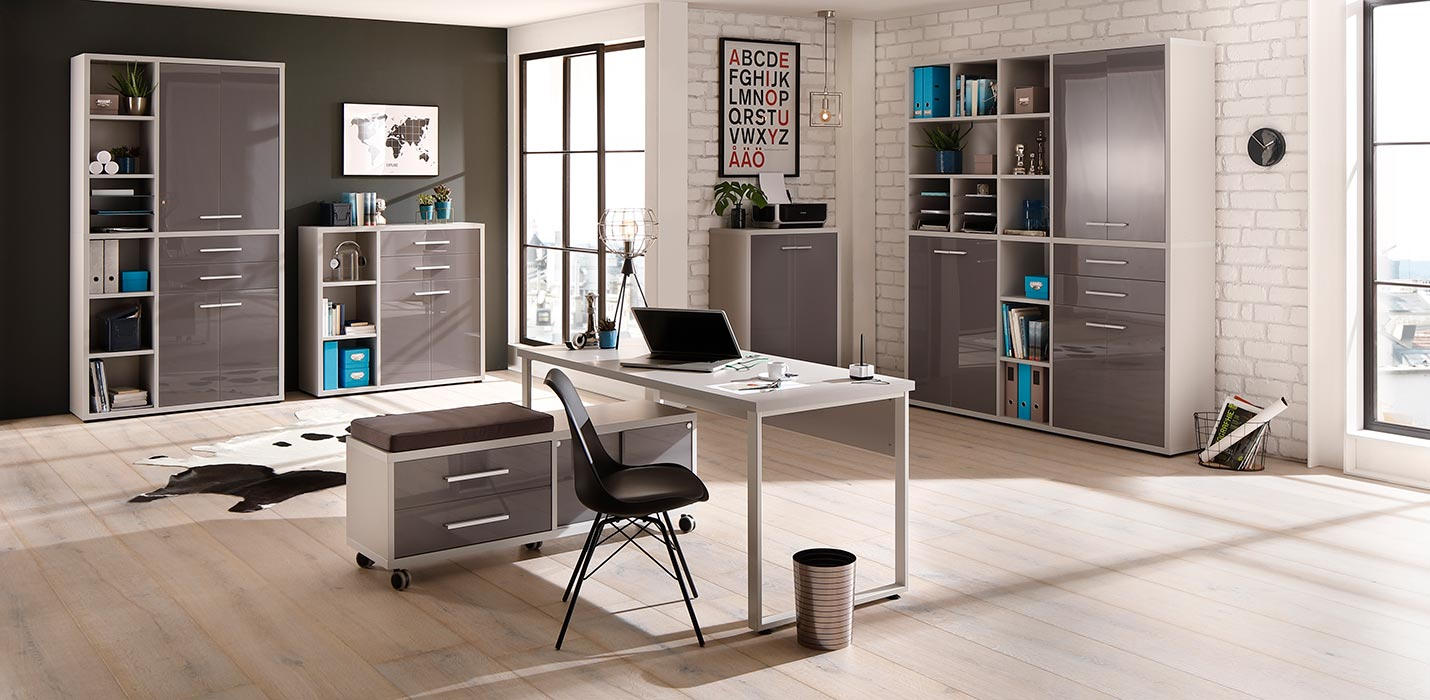 Regalkombination in Grau