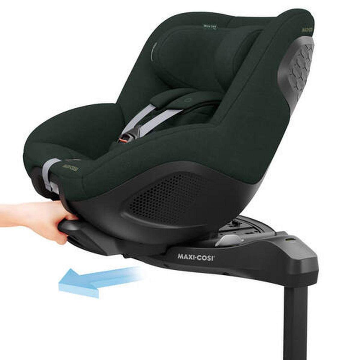 BAKÅTVÄND BILBARNSTOL Mica 360 Pro  - mörkgrön, Basics, metall/textil (44,2/67/74,5cm) - Maxi Cosi Pro
