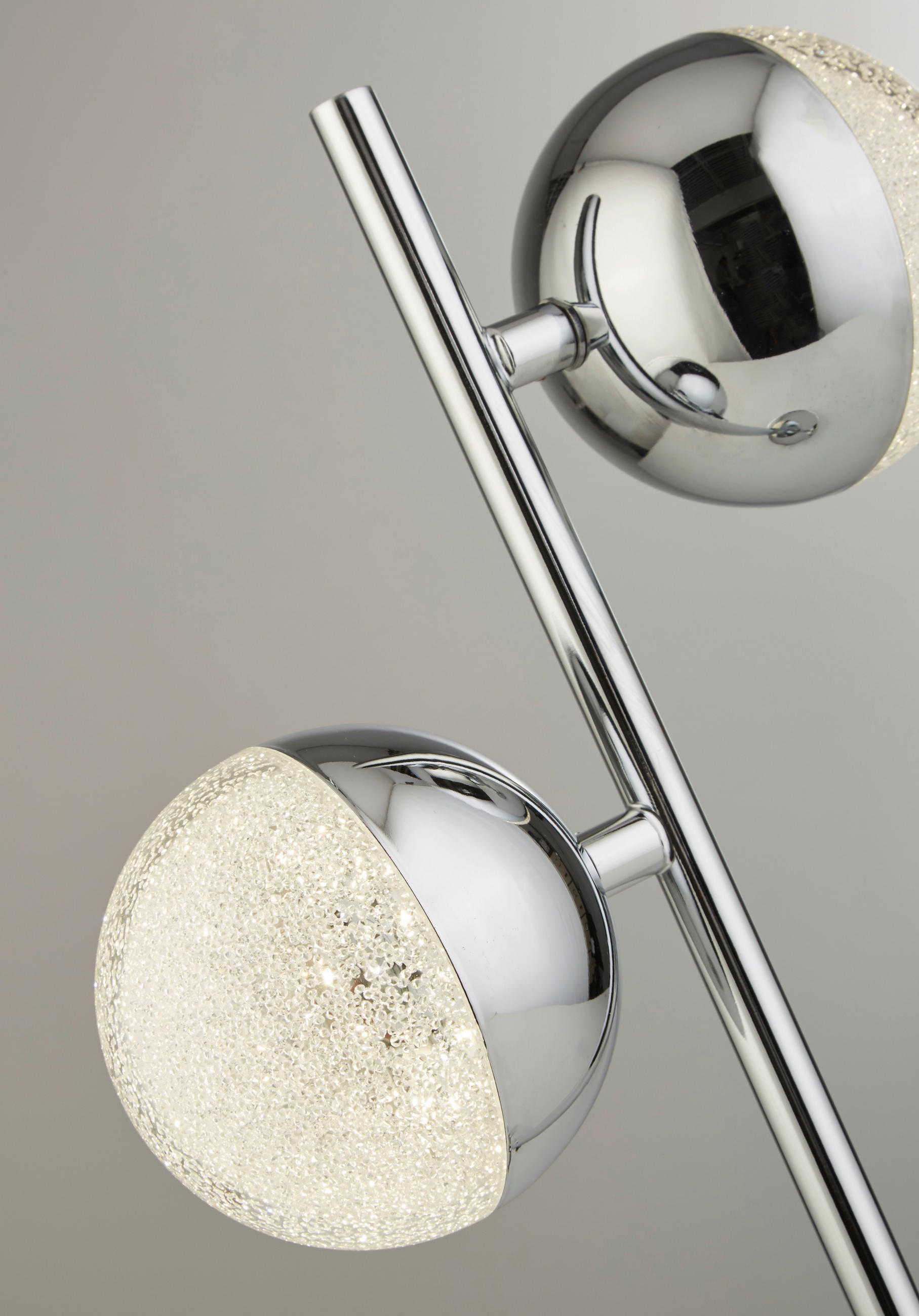 Thumbnail - Searchlight Led-Tischleuchte Marbles, Klar, Kunststoff, Metall, 13x45x22 cm, Lampen & Leuchten, Innenbeleuchtung, Tischl...