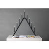 ADVENTSKERZENHALTER - Schwarz, Basics, Kunststoff/Metall (64/64/7cm) - P & B