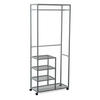 KLEIDERWAGEN in Grau 75/183/35 cm   - Grau, Basics, Kunststoff/Metall (75/183/35cm)