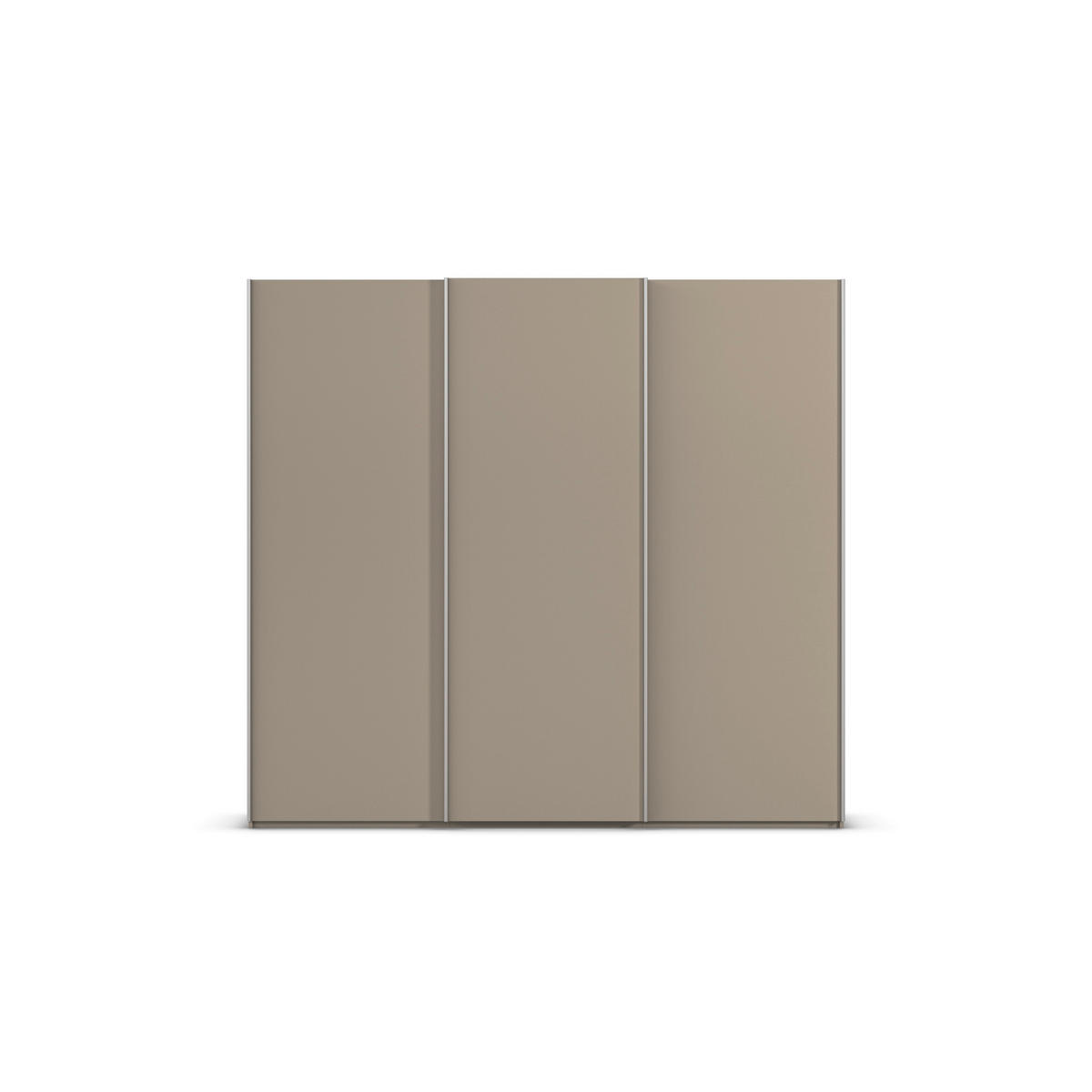 SCHWEBETÜRENSCHRANK 242/223/69 cm,  in Alufarben, Fango, 3 Tür(en)  - Fango/Alufarben, Basics, Holzwerkstoff/Metall (242/223/69cm) - Rauch Möbel