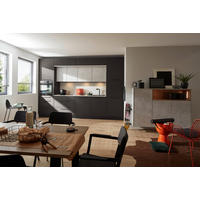 EINBAUKÜCHE   - Schwarz/Grau, Design, Holzwerkstoff - Dieter Knoll