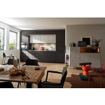 EINBAUKÜCHE   - Schwarz/Grau, Design, Holzwerkstoff - Dieter Knoll