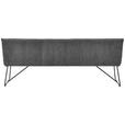 SITZBANK 180/88/66 cm Anthrazit Metall  - Anthrazit/Schwarz, Design, Textil/Metall (180/88/66cm) - Johann Jakob