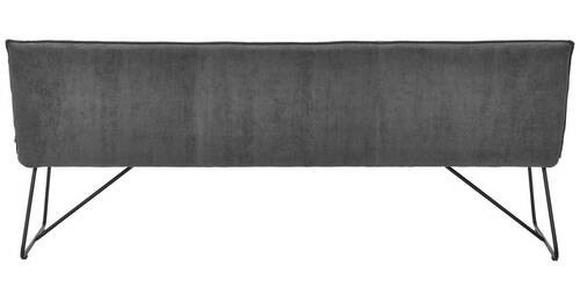 SITZBANK 180/88/66 cm Anthrazit Metall - Anthrazit/Schwarz, Design, Textil/Metall (180/88/66cm) - Johann Jakob