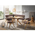 ECKBANK 160/170 cm  in Hellbraun, Wildeiche  - Hellbraun/Wildeiche, Design, Holz/Textil (160/170cm) - Venda