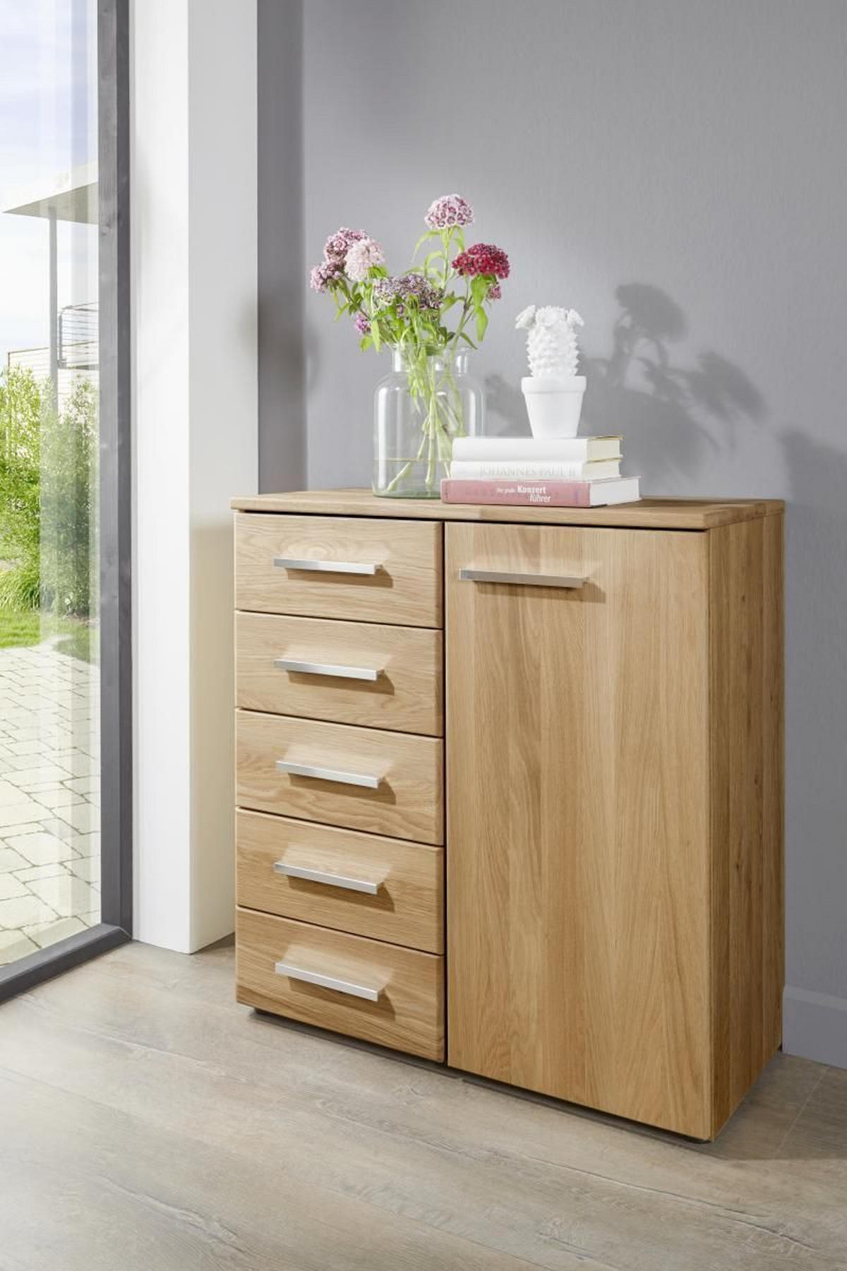 KOMÓD  - tölgyfa, Design, faalapú anyag/fa (80/86/36cm) - Dieter Knoll