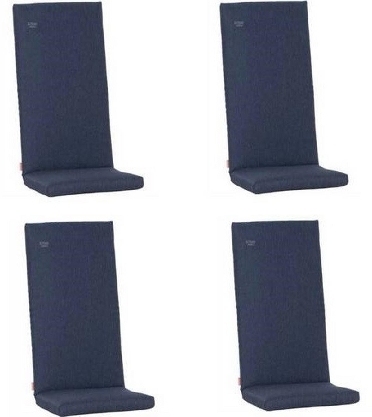 SESSELAUFLAGENSET Uni  - Dunkelblau, Basics, Textil (123/6/48cm) - Siena Garden