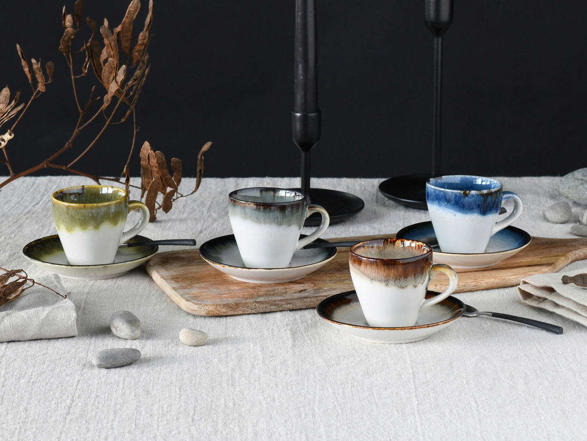 TASSENSET Cascade 8-teilig  - Multicolor, Basics, Keramik (19/19/19cm) - Creatable