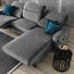 WOHNLANDSCHAFT in Textil Naturfarben - Schwarz/Naturfarben, Design, Textil/Metall (176/278cm) - Sedda WOHNLANDSCHAFT in Textil Naturfarben - Schwarz/Naturfarben, Design, Textil/Metall (176/278cm) - Sedda
