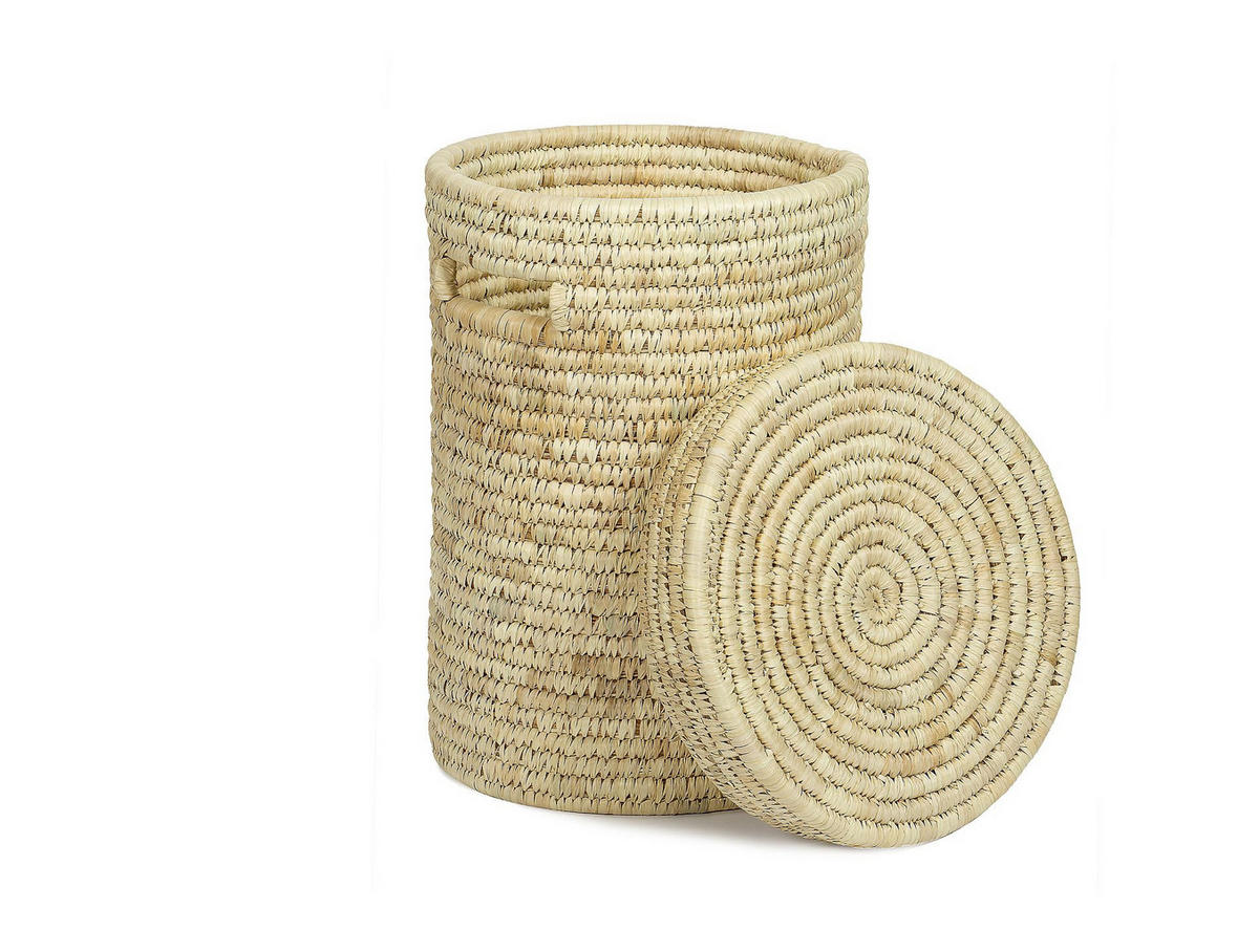 WÄSCHEKORB - Beige, Basics, Naturmaterialien (35/52/35cm)