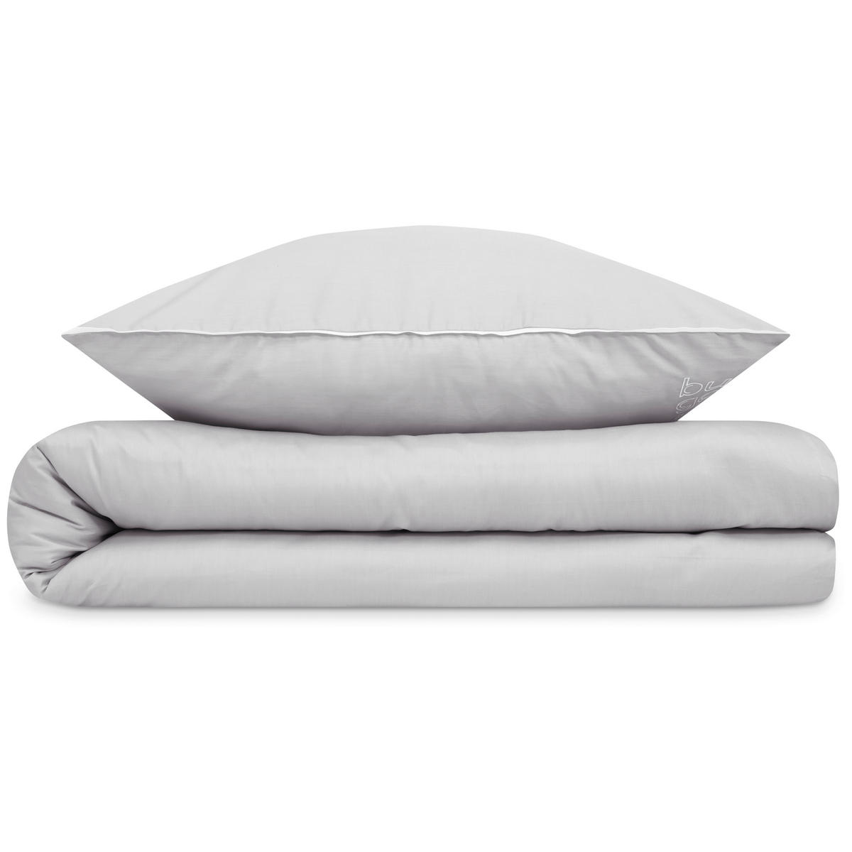 BETTWÄSCHE Makosatin 155/220 cm  - Silberfarben, Basics, Textil (155/220cm) - Bugatti