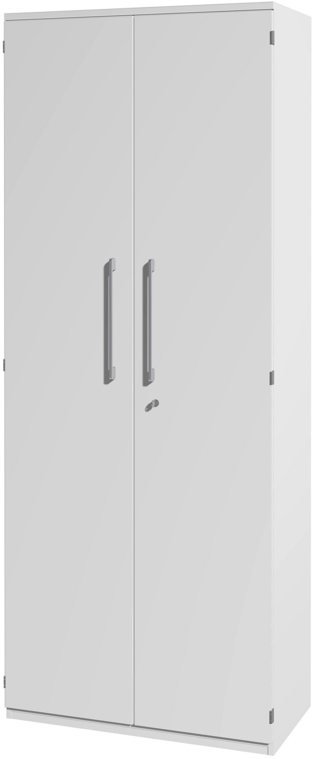 AKTENSCHRANK Weiß  - Weiß, Design, Holzwerkstoff (81,9/217,4/43cm) - Moderano
