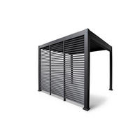 PERGOLA-SEITENTEIL  - Anthrazit, MODERN, Metall (113,3/240/10cm) - Gardenson