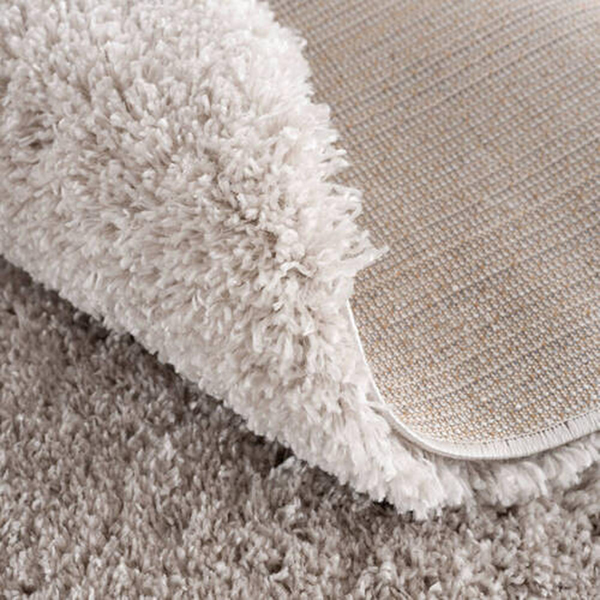HOCHFLORTEPPICH 80/80 cm Porto Hellgrau  - Hellgrau, KONVENTIONELL, Textil (80/80cm)