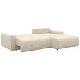 ECKSOFA in Webstoff Naturfarben  - Schwarz/Naturfarben, KONVENTIONELL, Kunststoff/Textil (270/192cm) - Carryhome