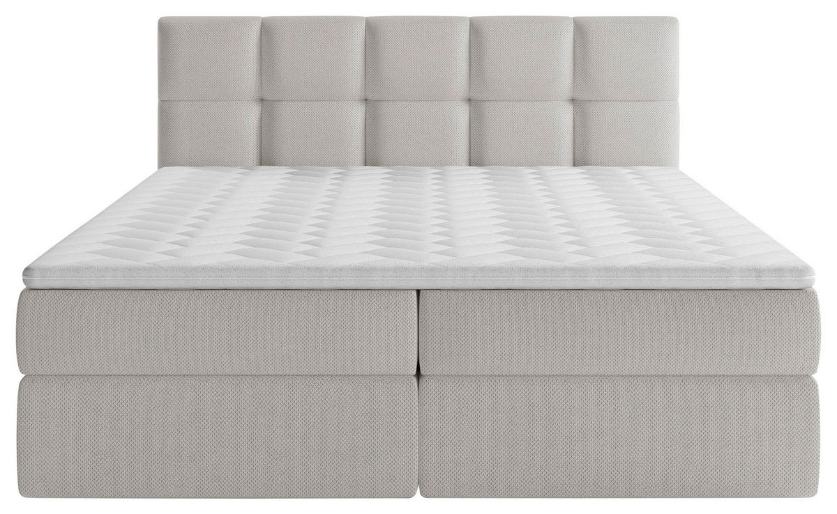 BOXBETT 140/200 cm  in Beige  - Beige/Schwarz, MODERN, Holz/Holzwerkstoff (140/200cm) - MID.YOU