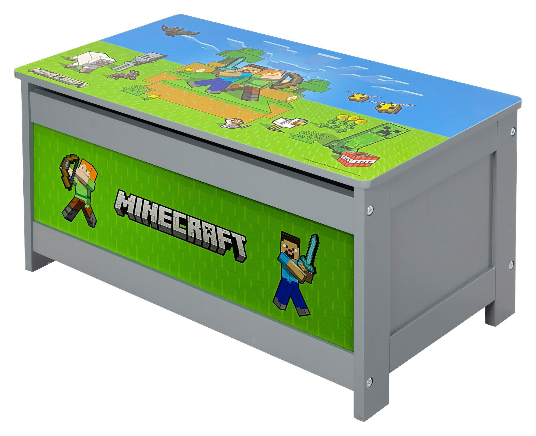 SKRINJA  leseni material večbarvno  - večbarvno, Moderno, leseni material (60/30/32cm) - Minecraft
