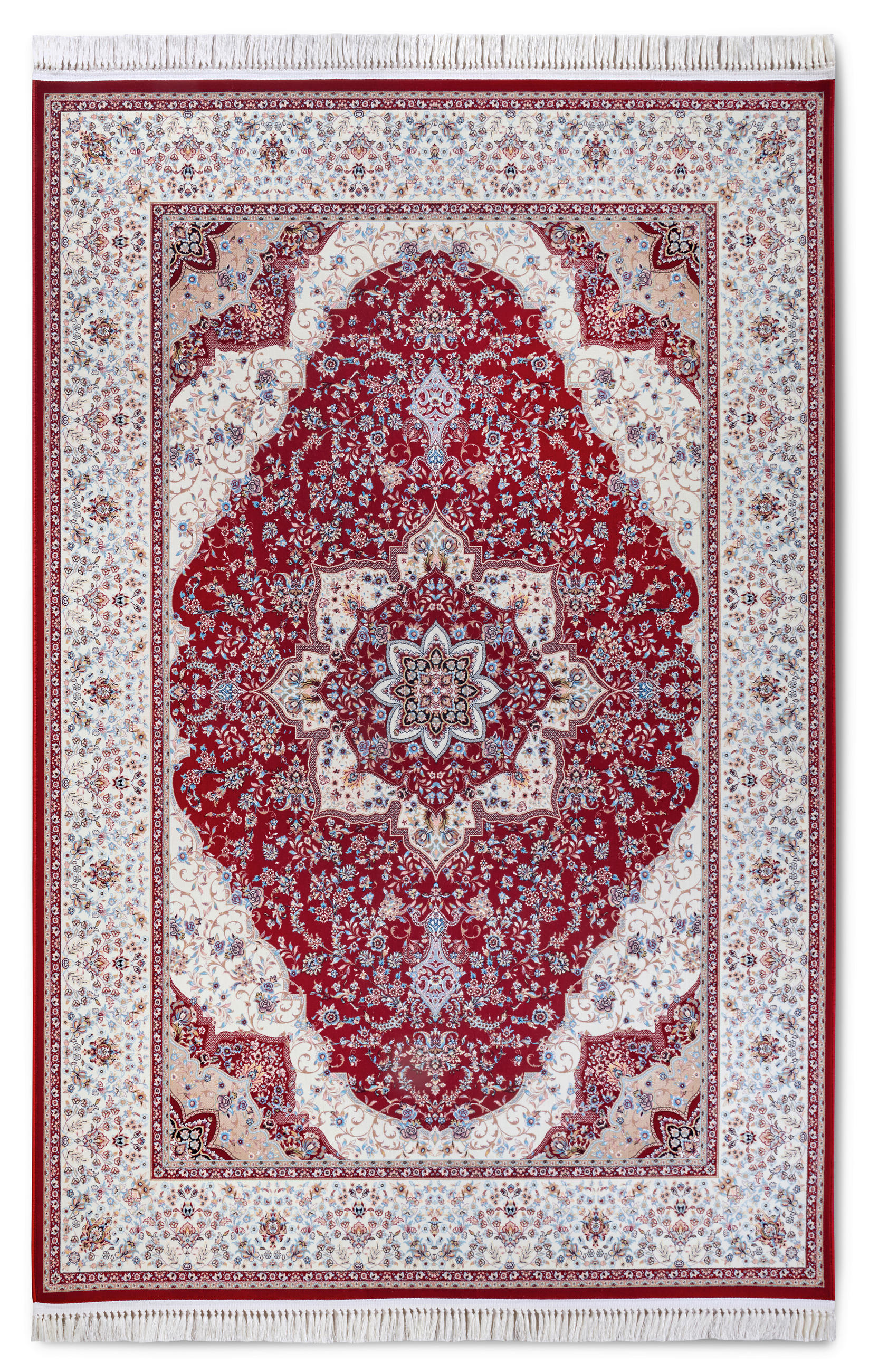 FLACHWEBETEPPICH 128/190 cm Kollektion 1870 Creme, Bordeaux  - Bordeaux/Creme, Design, Kunststoff/Textil (128/190cm) - Villeroy & Boch