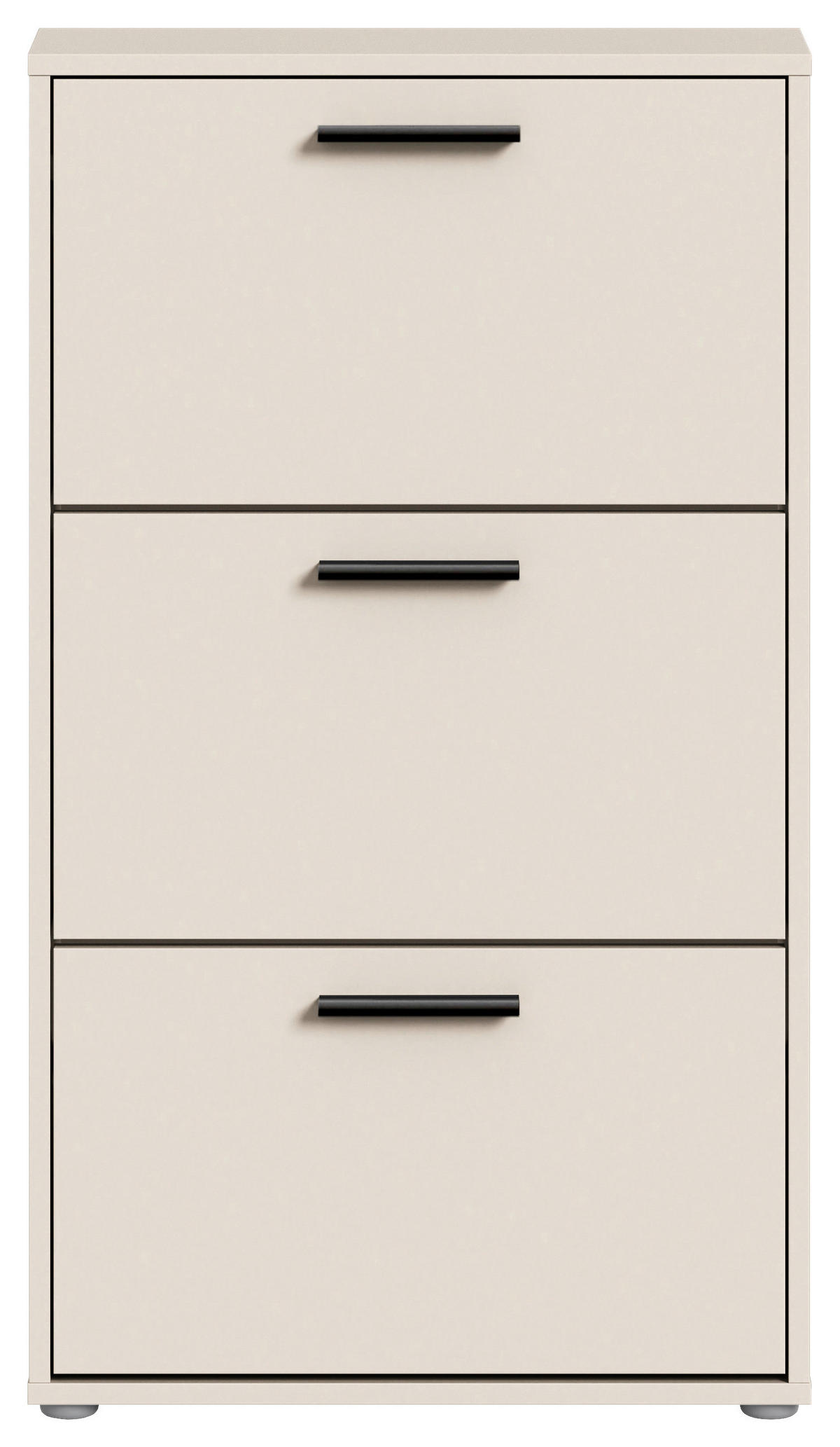 BILLENŐS CIPŐSSZEKRÉNY 59/103/17 cm  - kasmírszínű/fekete, Design, műanyag/faalapú anyag (59/103/17cm) - Carryhome