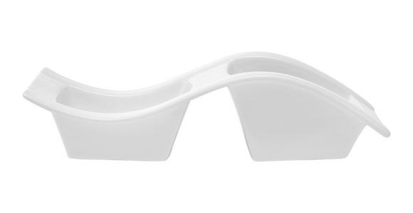 DIPSCHALE Swing 32,2/11,5/8,3 cm - Weiß, Basics, Keramik (32,2/11,5/8,3cm) - Novel