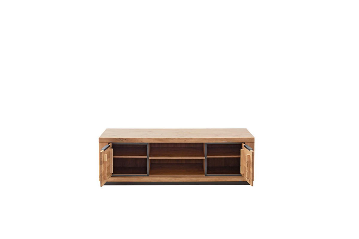 LOWBOARD  in 163/52/54 cm  - Wildeiche/Schwarz, Design, Holz/Holzwerkstoff (163/52/54cm) - MID.YOU