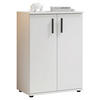 Kommode Basel BC 1040  in 60/84/35 cm  - Schwarz/Weiß, Design, Holzwerkstoff/Kunststoff (60/84/35cm) - Livetastic