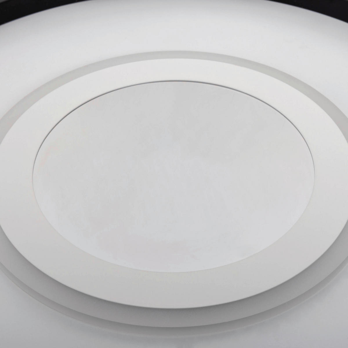 LED-DECKENLEUCHTE REDONA 50/6 cm   - Schwarz/Weiß, KONVENTIONELL, Kunststoff/Metall (50/6cm) - Näve