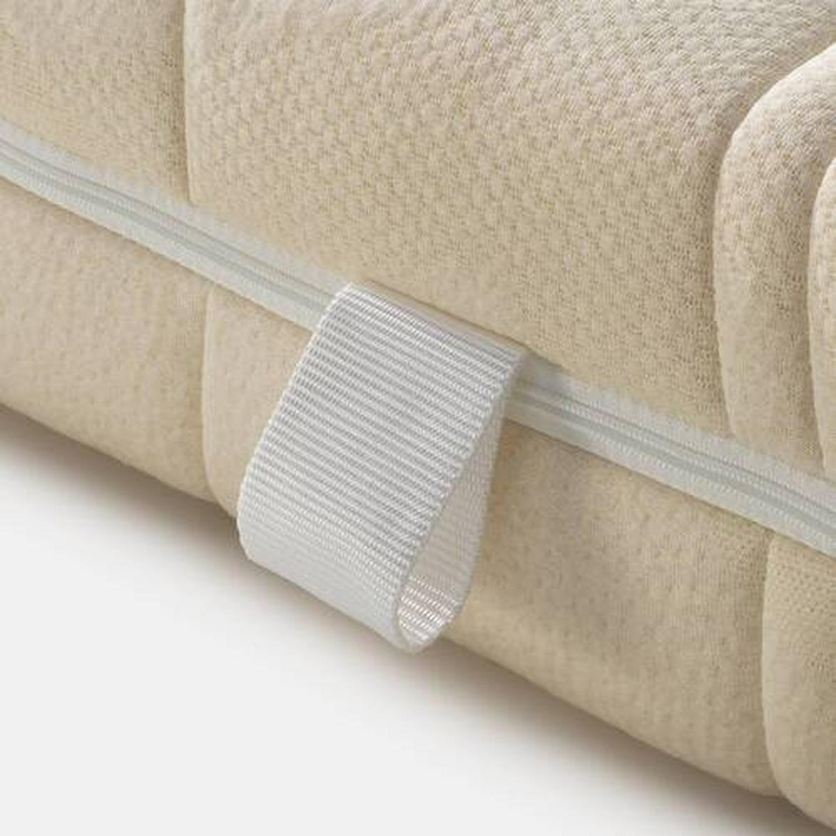 LATEXMATRATZE Waldgrün 200/200 cm Höhe ca. 18 cm 7 -Zonen - Weiß, Basics, Textil (200/200cm) - Linea Natura